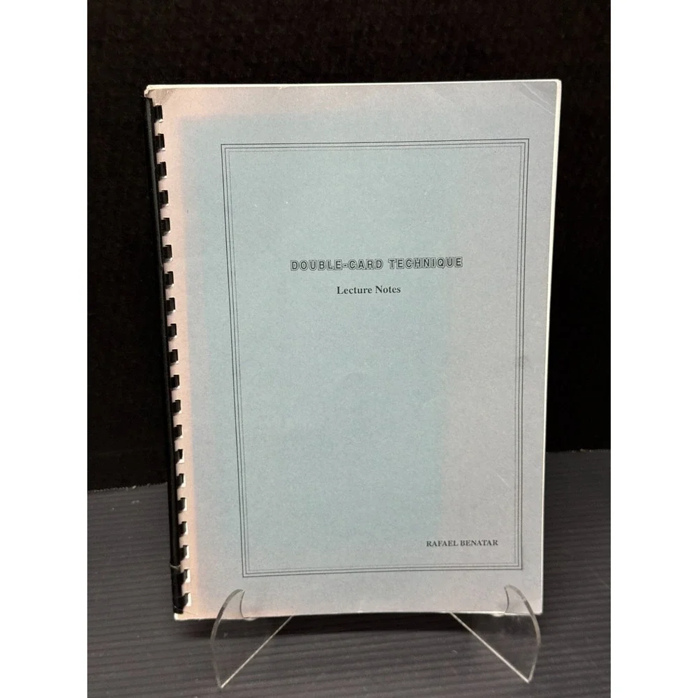 Double Card Technique Lecture Notes Rafael Benatar Magic Tricks Magician